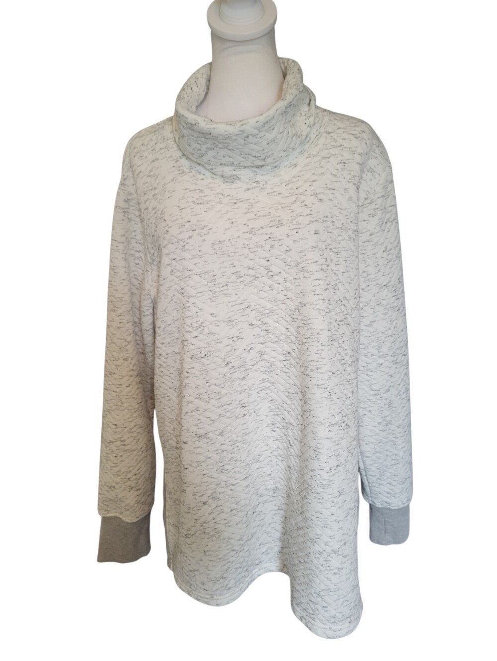RBX Marled Cowl Sweater Cream sz XL